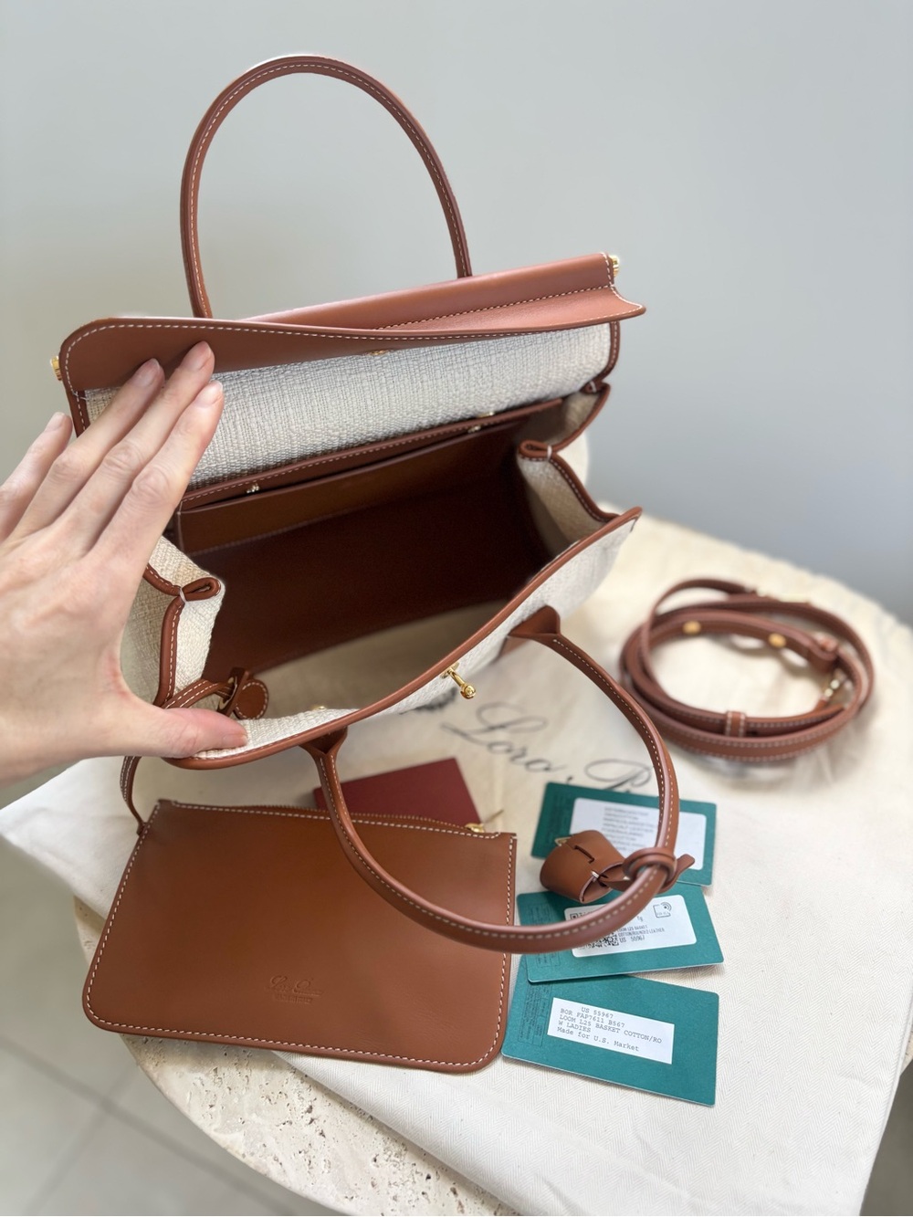 NWT Loro Piana Loom L25 Handbag - Picture 4 of 8